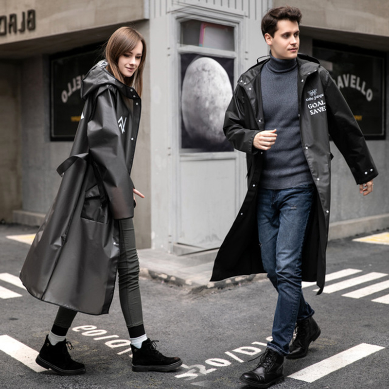 Women'S Fashion Raincoat - 2021 แฟชั่นผู้ใหญ่ยาวเสื้อกันฝนผู้หญิงผู้ชาย Rain Coat กันน้ํา Hooded