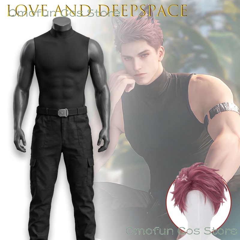 Knitted Vest Women - เสื้อกั๊กคอสเพลย์ตัวละครเกม Love And Deepspace Valko สำหรับผู้ชาย