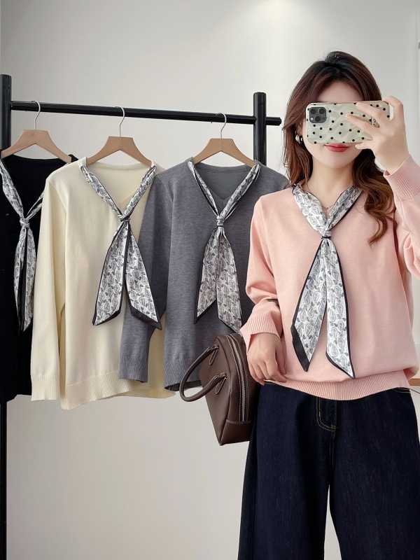 Women Fashion Over The Years - แฟชั่นย้อนยุค เสื้อถักไซส์ใหญ่พร้อมสายคาด เสื้อสเวตเตอร์คอวีแขนยาวสำหรับผู้หญิงที่มีน้ำหนักมากกว่า 200 ปอนด์ ใส่สบายในฤดูใบไม้ร่วง