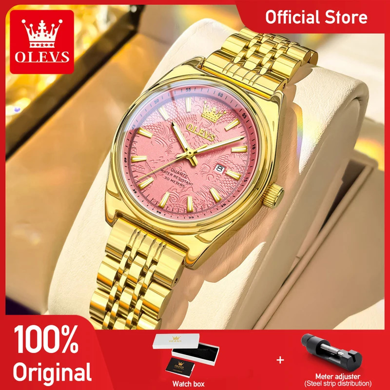 Fashion Women Watch - นาฬิกา OLEVS รุ่นใหม่ 3703 สำหรับผู้หญิง นาฬิกาควอตซ์หรูหรา
