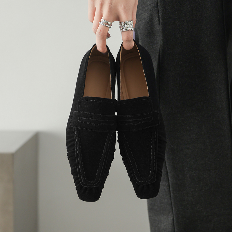 รองเท้าส้นเตี้ยหนังแท้สำหรับผู - Women'S Fashion Footwear บทวิจารณ์และราคา