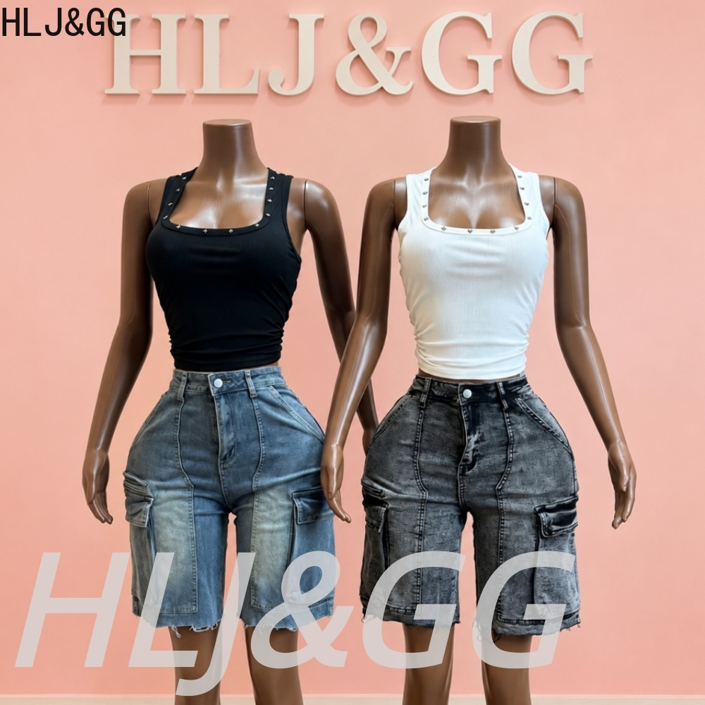 ชุดเซ็ตสองชิ้น HLJ&GG แฟชั่นเด - Women Fashion Jeans Top บทวิจารณ์และราคา