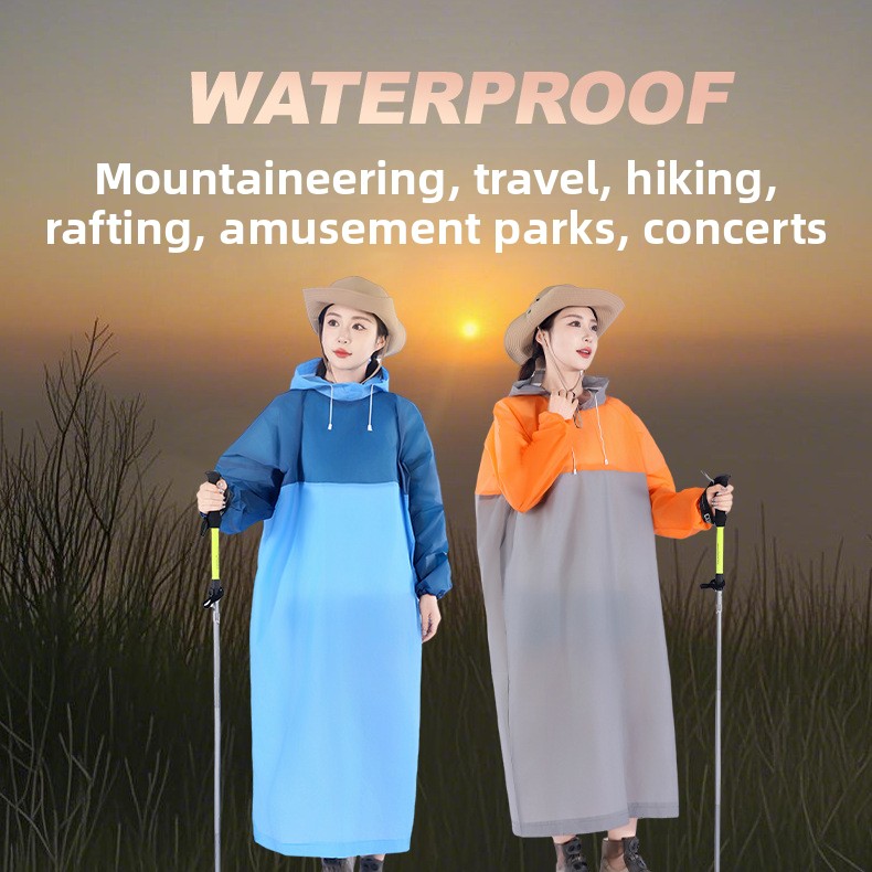 เสื้อกันฝนแบบมีฮู้ดทรงหลวมทันส - Women'S Fashion Raincoat บทวิจารณ์และราคา