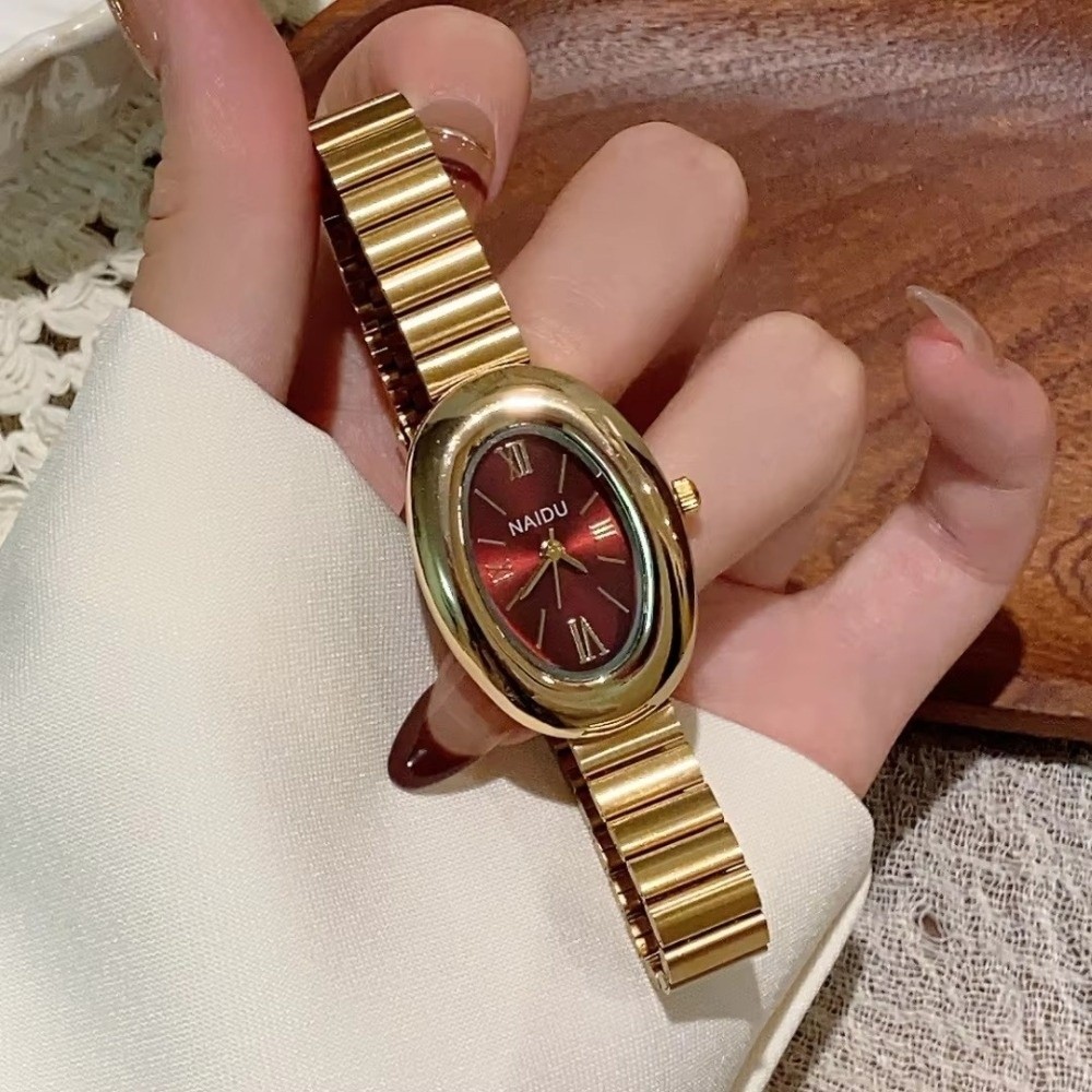 นาฬิกาผู้หญิงทรงวงรี นาฬิกาข้อ - Fashion Women Watch บทวิจารณ์และราคา