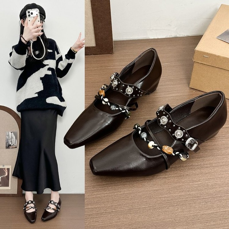 รองเท้าสไตล์เมอร์รี่เจนแบบเรโท - Women'S Fashion Footwear บทวิจารณ์และราคา