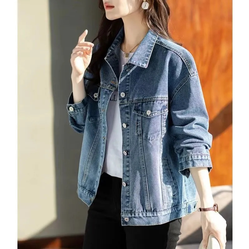 แจ็คเก็ตคาวบอยสไตล์เรโทรใหม่ แ - Women Fashion Jeans Top บทวิจารณ์และราคา