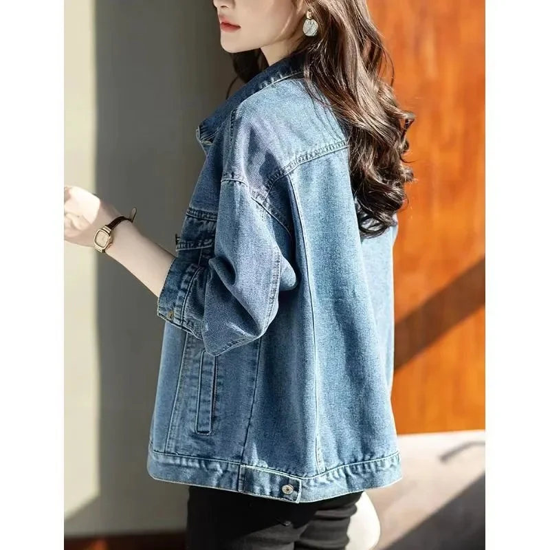 แจ็คเก็ตคาวบอยสไตล์เรโทรใหม่ แ - Women Fashion Jeans Top บทวิจารณ์และราคา