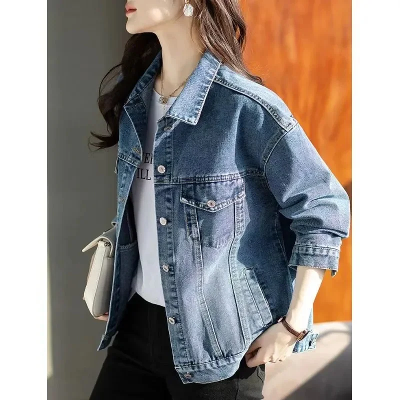 แจ็คเก็ตคาวบอยสไตล์เรโทรใหม่ แ - Women Fashion Jeans Top บทวิจารณ์และราคา