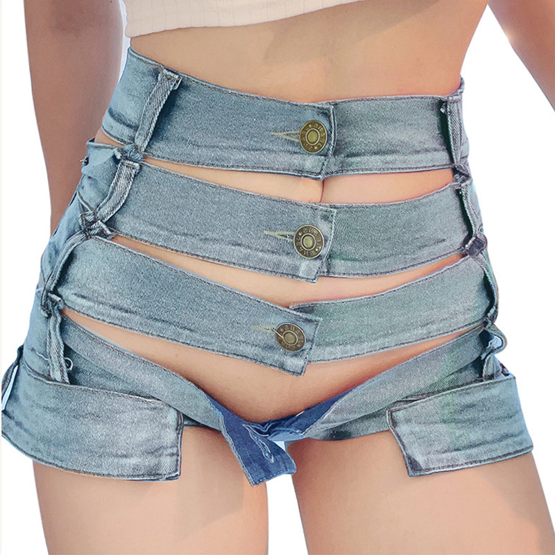 แฟชั่นใหม่ผู้หญิงกางเกงขาสั้นผ - Women Fashion Jeans Top บทวิจารณ์และราคา