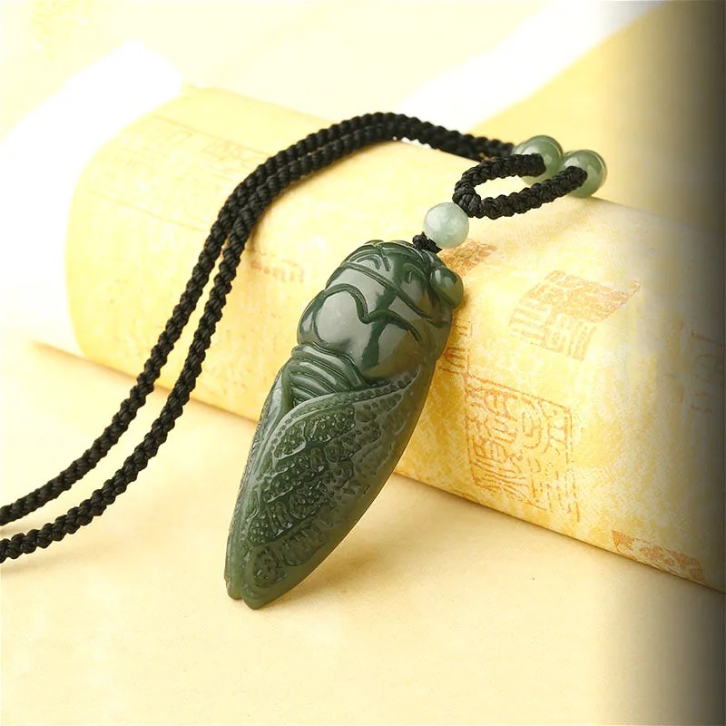 หยกธรรมชาติHetian Cicadaลูกปัด - Women Fashion Jewellery บทวิจารณ์และราคา