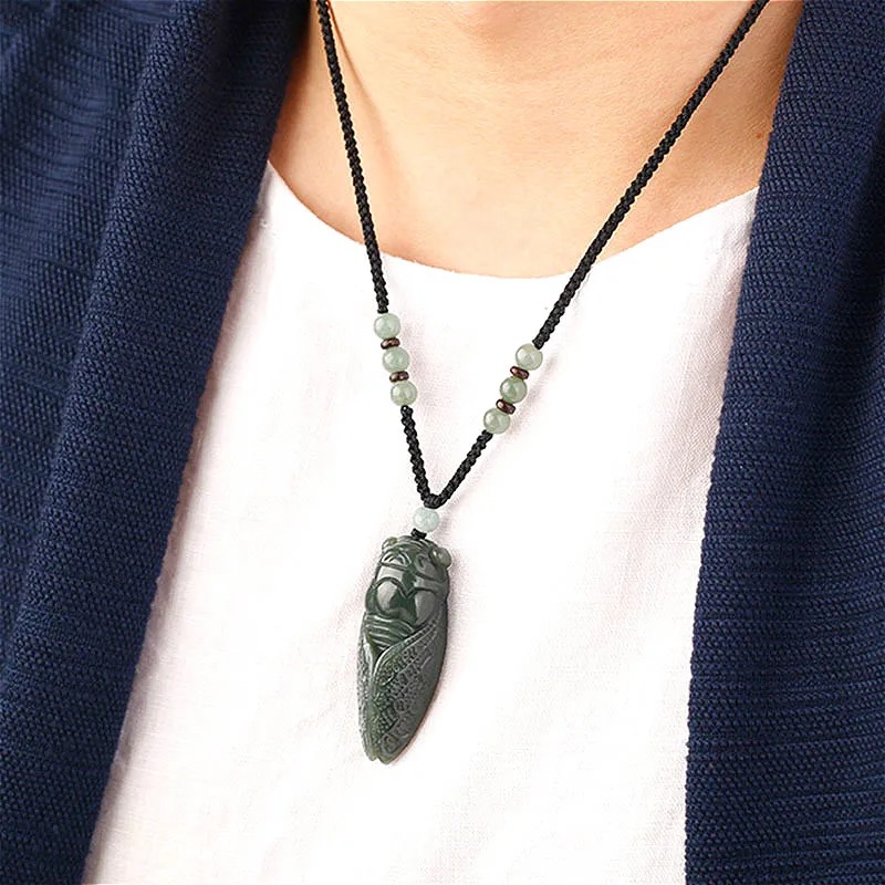 หยกธรรมชาติHetian Cicadaลูกปัด - Women Fashion Jewellery บทวิจารณ์และราคา