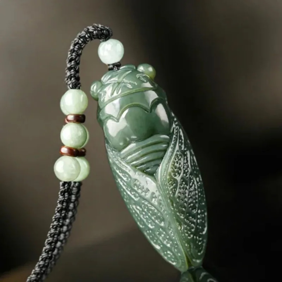 หยกธรรมชาติHetian Cicadaลูกปัด - Women Fashion Jewellery บทวิจารณ์และราคา