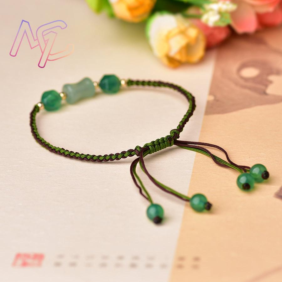 สร้อยข้อมือลูกปัดหยกธรรมชาติสี - Women Fashion Designer บทวิจารณ์และราคา