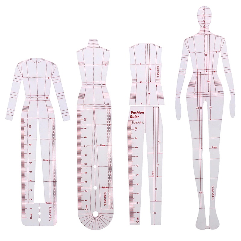 ชุดอุปกรณ์วาดแบบแฟชั่นสำหรับผู - Women Fashion Figure Template บทวิจารณ์และราคา