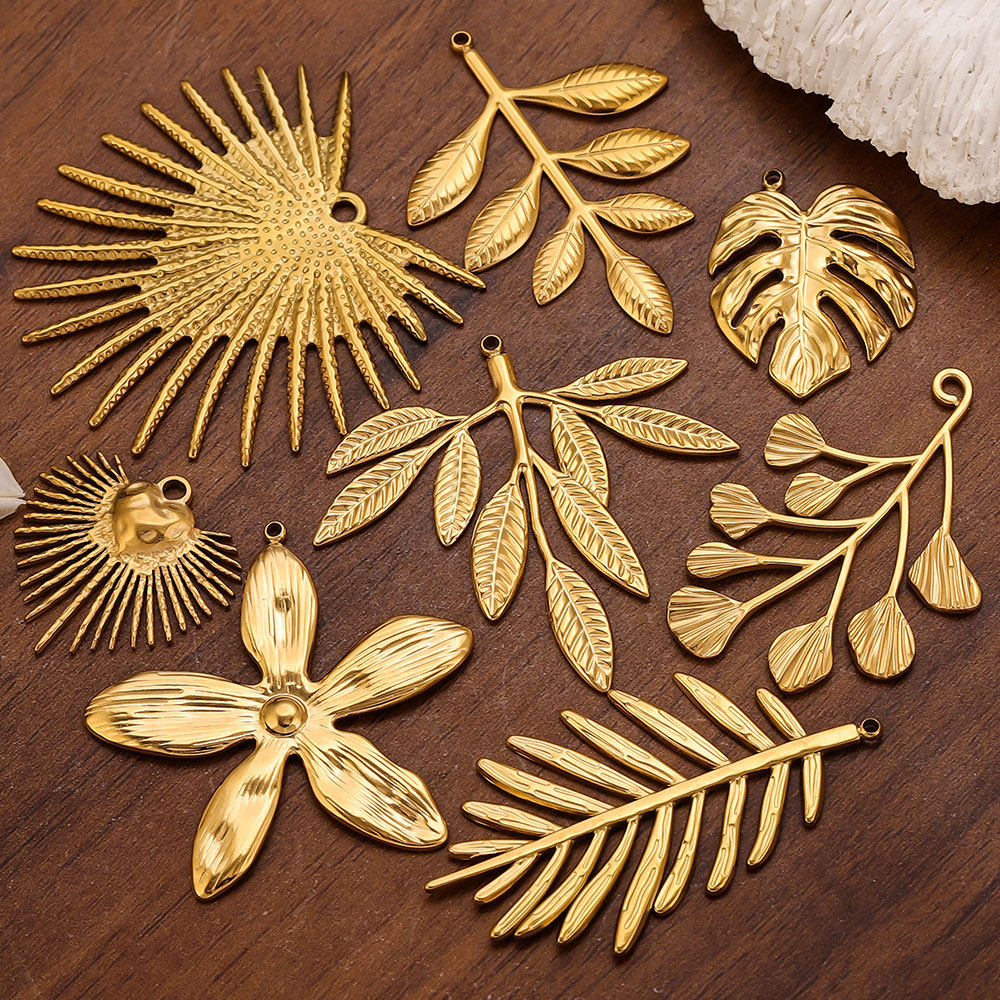 จี้รูปใบไม้ดอกไม้ขนาดใหญ่ทำจาก - Women Fashion Jewellery บทวิจารณ์และราคา