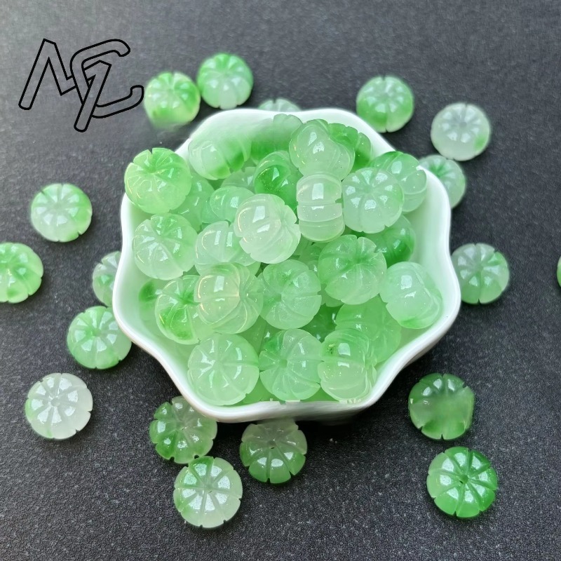 10pcs สีเขียวหยกฟักทองลูกปัด D - Women Fashion Jewellery บทวิจารณ์และราคา