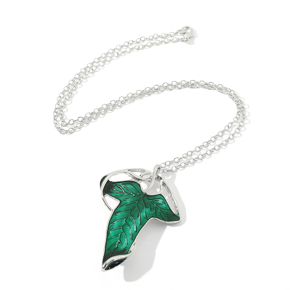 สร้อยคอจี้ใบไม้สีเขียวสไตล์วิน - Women Fashion Jewellery บทวิจารณ์และราคา