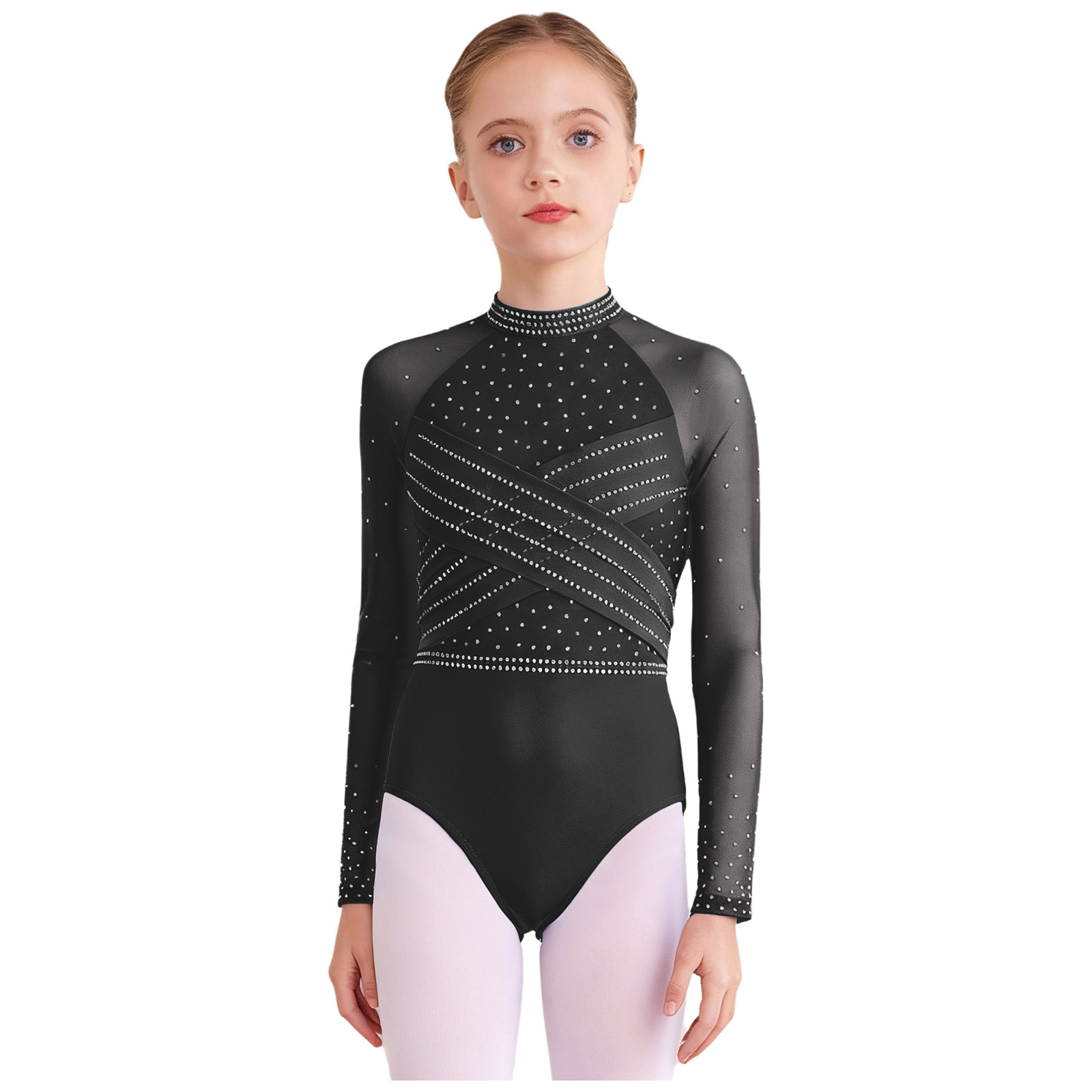 ชุดบอดี้สูทเต้นรำสำหรับเด็กผู้ - Turtleneck Bodysuit บทวิจารณ์และราคา