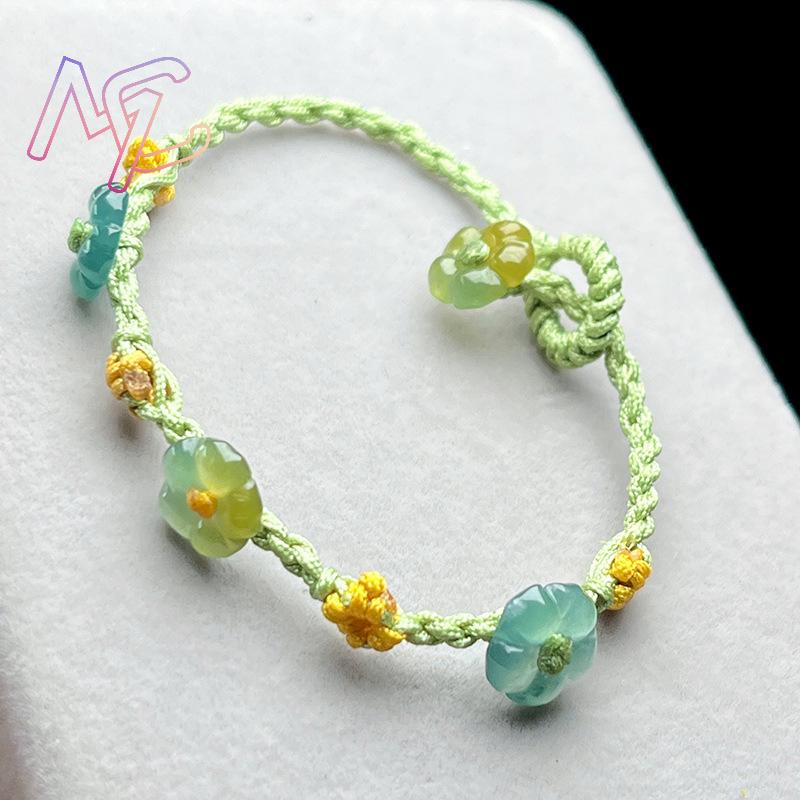 มุกหยกพม่าสร้อยข้อมือดอกไม้เคร - Women Fashion Designer บทวิจารณ์และราคา