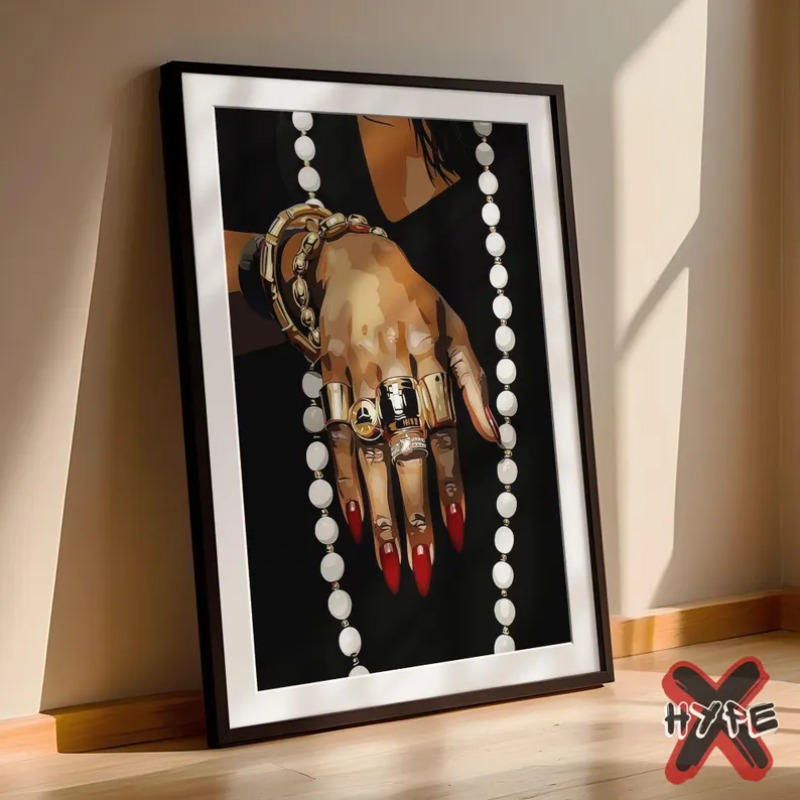 ภาพพิมพ์บนผ้าใบลายผู้หญิงผิวสี - Women Fashion Jewellery บทวิจารณ์และราคา