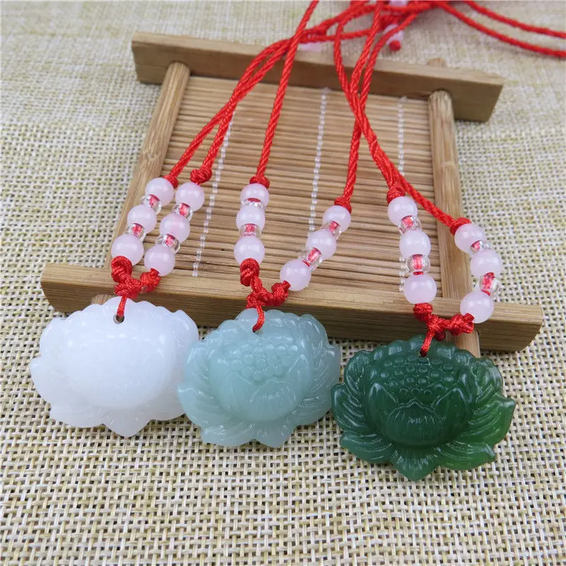 สร้อยคอจี้ลูกปัดหยกเขียวธรรมชา - Women Fashion Jewellery บทวิจารณ์และราคา