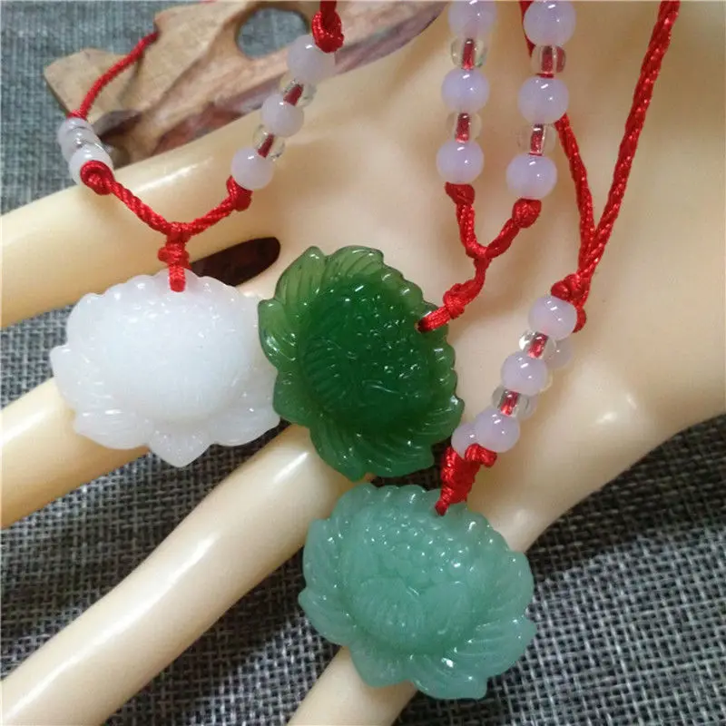 สร้อยคอจี้ลูกปัดหยกเขียวธรรมชา - Women Fashion Jewellery บทวิจารณ์และราคา