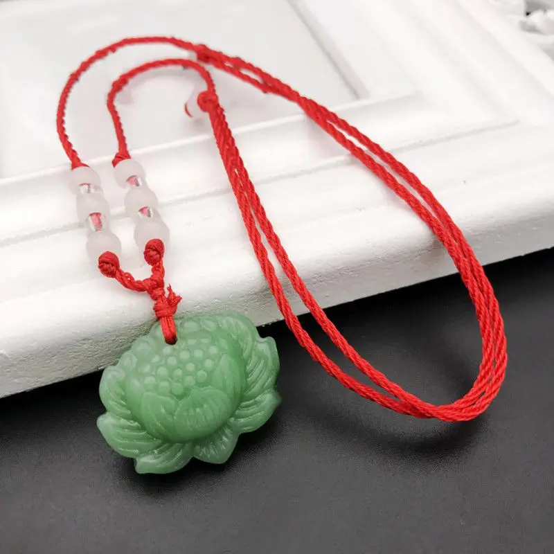 สร้อยคอจี้ลูกปัดหยกเขียวธรรมชา - Women Fashion Jewellery บทวิจารณ์และราคา