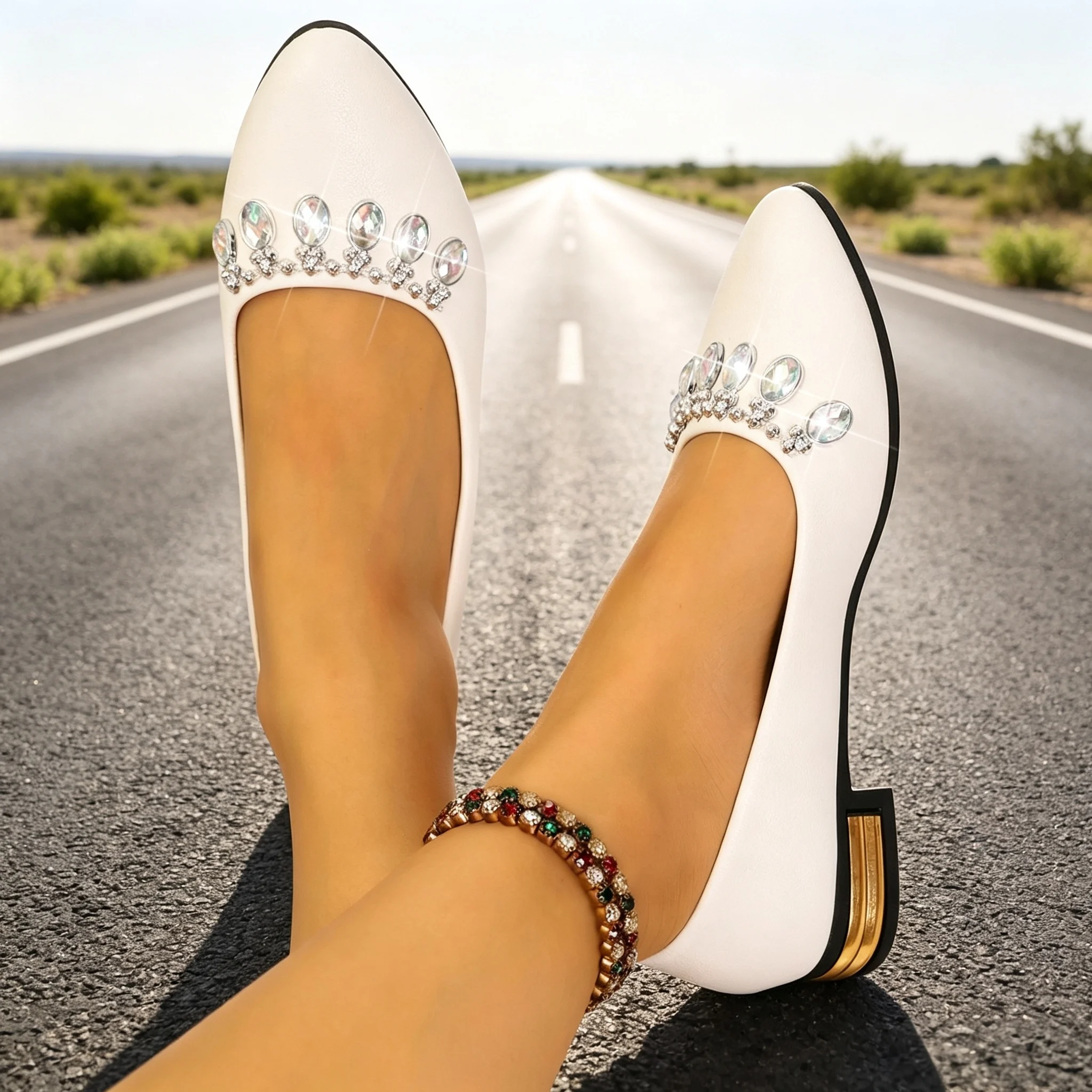 รองเท้าส้นแบนสำหรับผู้หญิง หัว - Women'S Fashion Footwear บทวิจารณ์และราคา
