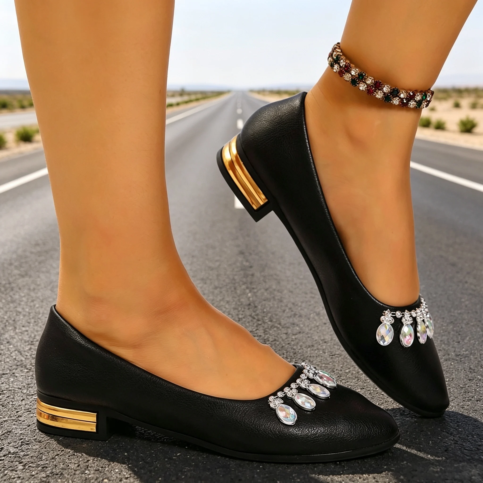 รองเท้าส้นแบนสำหรับผู้หญิง หัว - Women'S Fashion Footwear บทวิจารณ์และราคา