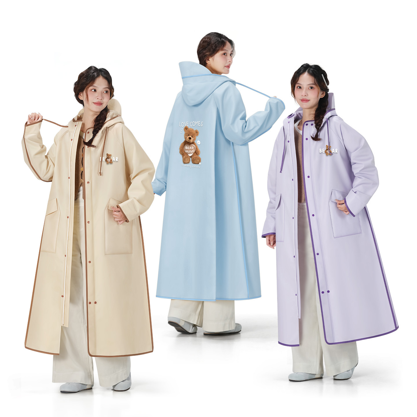 เสื้อกันฝนแฟชั่นผู้หญิง ทำจากพ - Women'S Fashion Raincoat บทวิจารณ์และราคา