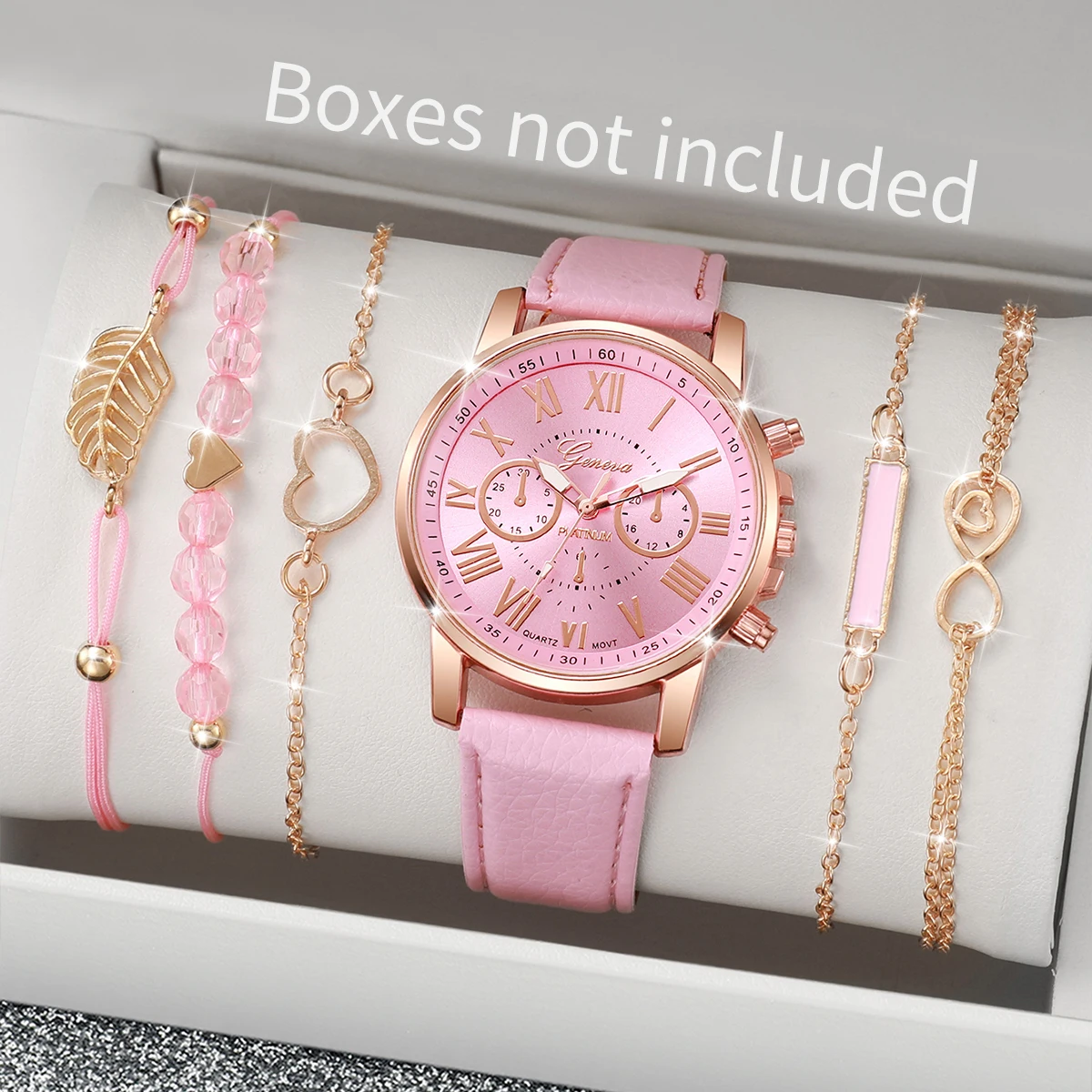 ชุดนาฬิกาผู้หญิงแบบสุ่มในกล่อง - Fashion Women Watch บทวิจารณ์และราคา