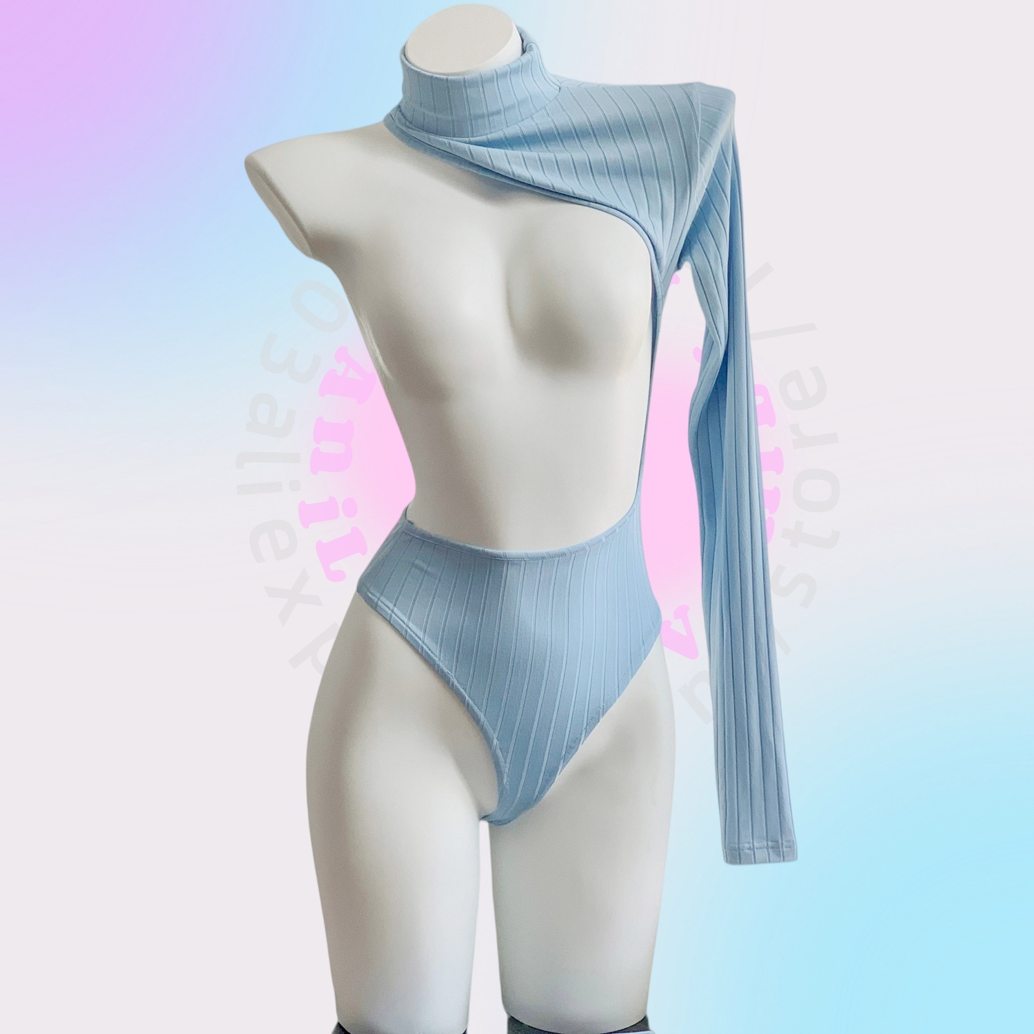 ชุดบอดี้สูทคอเต่าไหล่เดียวสำหร - Turtleneck Bodysuit บทวิจารณ์และราคา