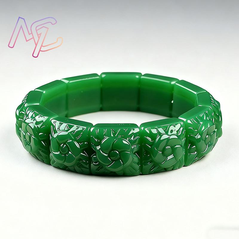 กำไลข้อมือหยกแท้ลายดอกไม้ ดีไซ - Women Fashion Designer บทวิจารณ์และราคา