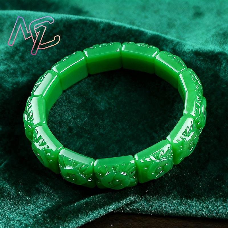 กำไลข้อมือหยกแท้ลายดอกไม้ ดีไซ - Women Fashion Designer บทวิจารณ์และราคา