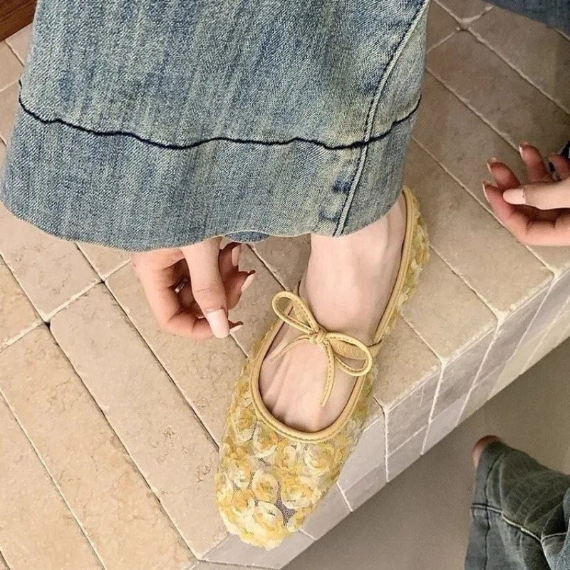 รองเท้าแมรี่เจนตาข่ายลายกุหลาบ - Women'S Fashion Footwear บทวิจารณ์และราคา