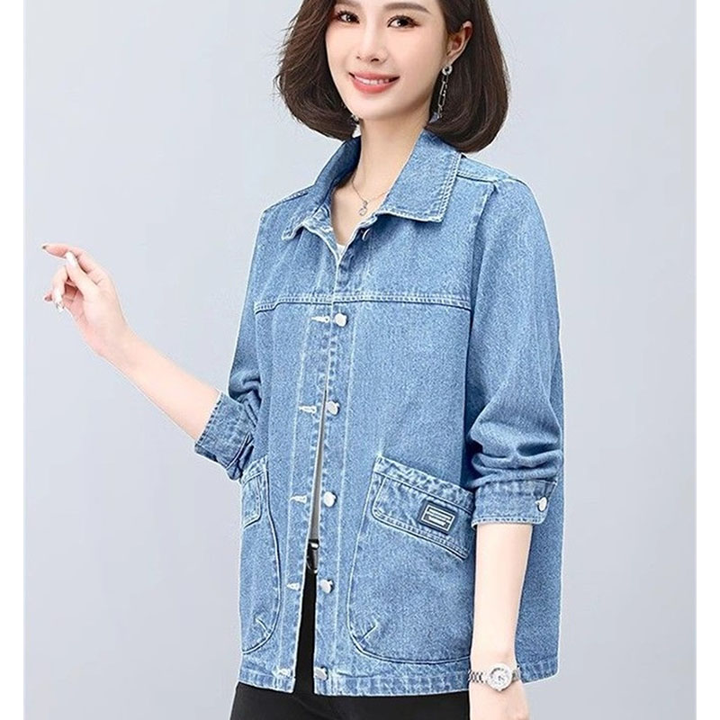เสื้อแจ็คเก็ตยีนส์สไตล์คาวบอย  - Women Fashion Jeans Top บทวิจารณ์และราคา