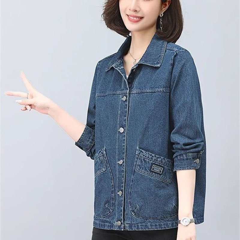 เสื้อแจ็คเก็ตยีนส์สไตล์คาวบอย  - Women Fashion Jeans Top บทวิจารณ์และราคา