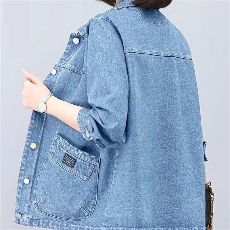 เสื้อแจ็คเก็ตยีนส์สไตล์คาวบอย  - Women Fashion Jeans Top บทวิจารณ์และราคา