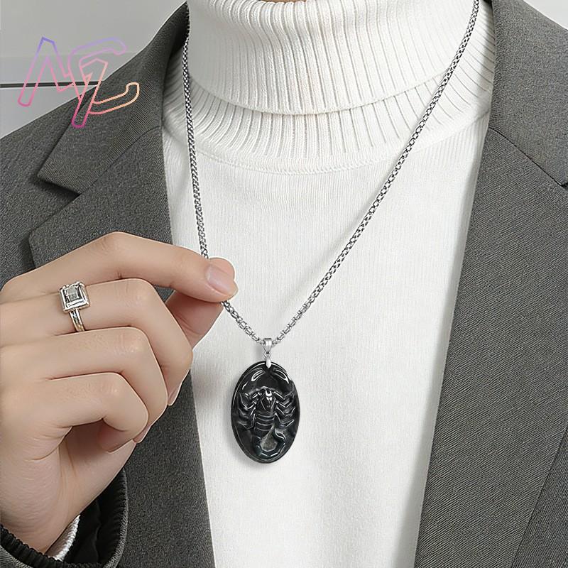 หยกพม่าจี้รูปแมงป่องสร้อยคอหรู - Women Fashion Designer บทวิจารณ์และราคา