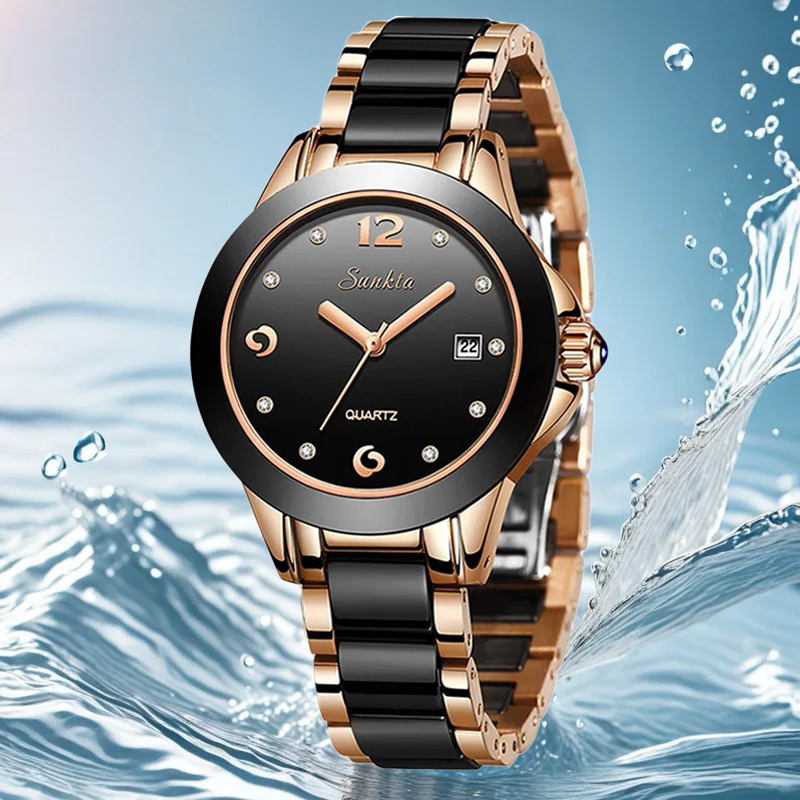 นาฬิกาข้อมือผู้หญิง LIGE Sunkt - Fashion Women Watch บทวิจารณ์และราคา