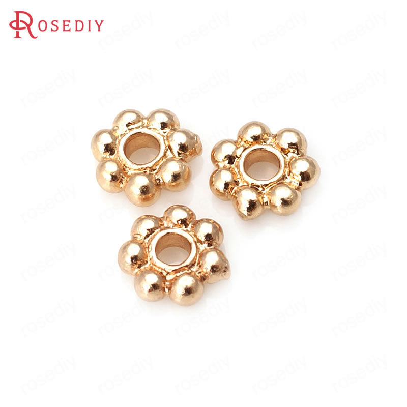 ลูกปัดทองเหลืองสีทอง 18K รูปดอ - Women Fashion Jewellery บทวิจารณ์และราคา