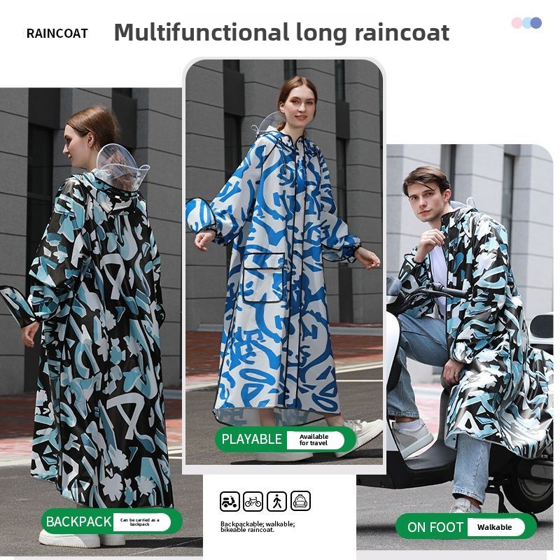 เสื้อกันฝนลายพรางแบบยาวสำหรับผ - Women'S Fashion Raincoat บทวิจารณ์และราคา